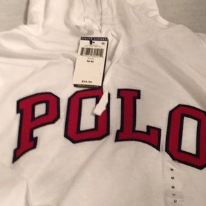 Polo Ralph Lauren Mens Hooded Tee Size M White NWT